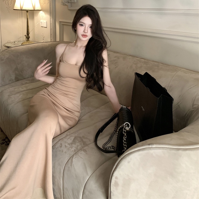 Đầm COZOK không tay đơn giản thiết kế quyến rũ thời trang