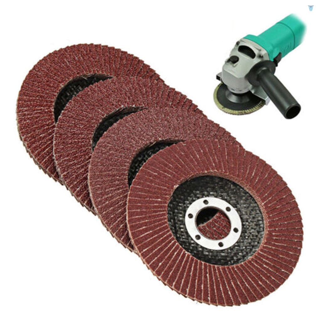 Set 20 Đĩa Mài Bằng Nhôm Oxide Tương Thích Với Máy Mài Góc 4.5 &quot;