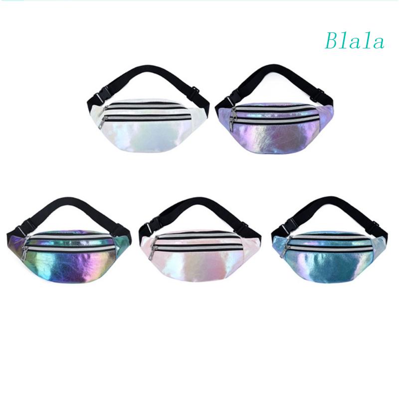 Túi Da PU Đeo Hông / Thắt Lưng Màu Hologram Thời Trang Đi Biển Cho Nữ