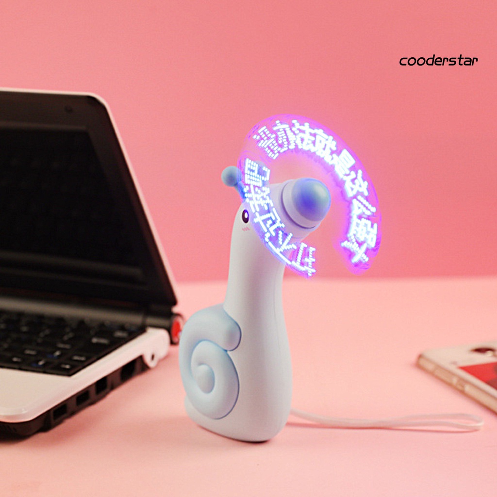 Quạt Làm Mát Hoạt Hình Bằng ABS Có Đèn Flash Siêu Mạnh