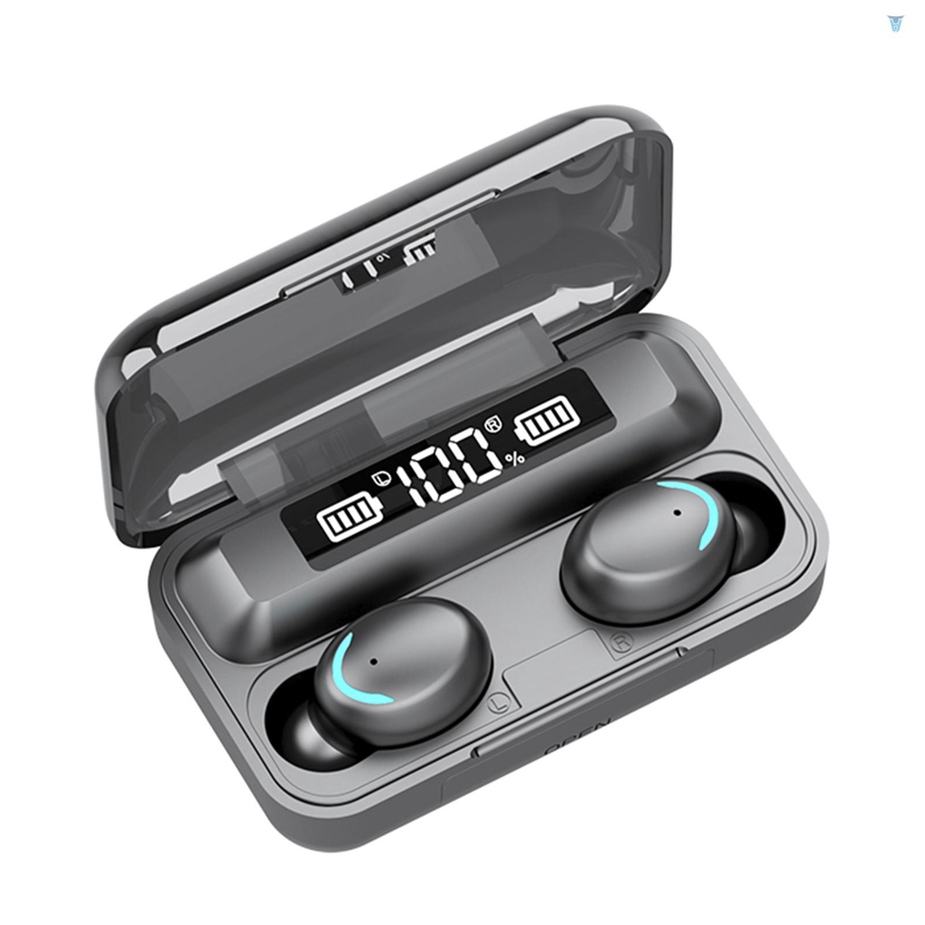 Tai Nghe Nhét Tai 5.1 BT Có Đèn Led Cảm Ứng Tích Hợp Pin Sạc 1500mAh Kèm Hộp Đựng Mini