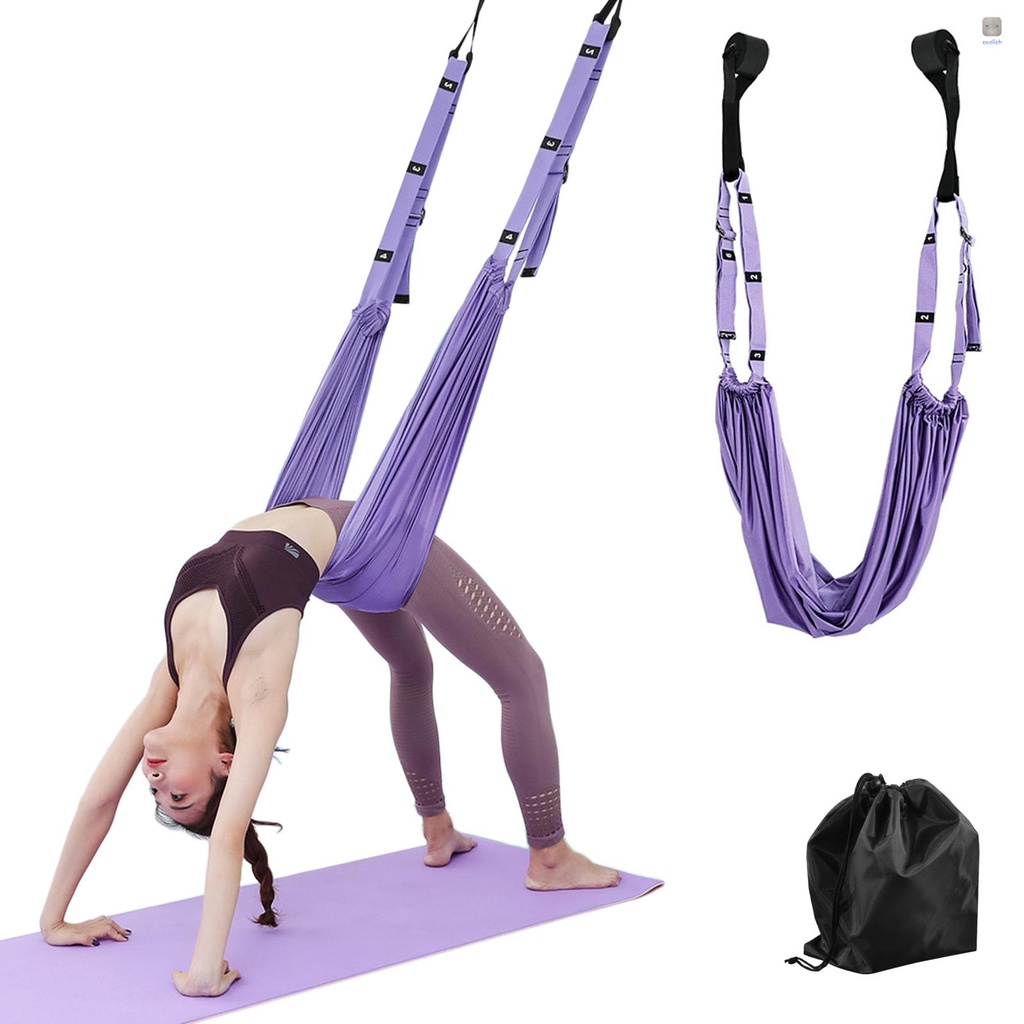 Dây Đai Co Giãn Hỗ Trợ Lưng Có Thể Điều Chỉnh Hỗ Trợ Luyện Tập Yoga / Thể Hình Tại Nhà