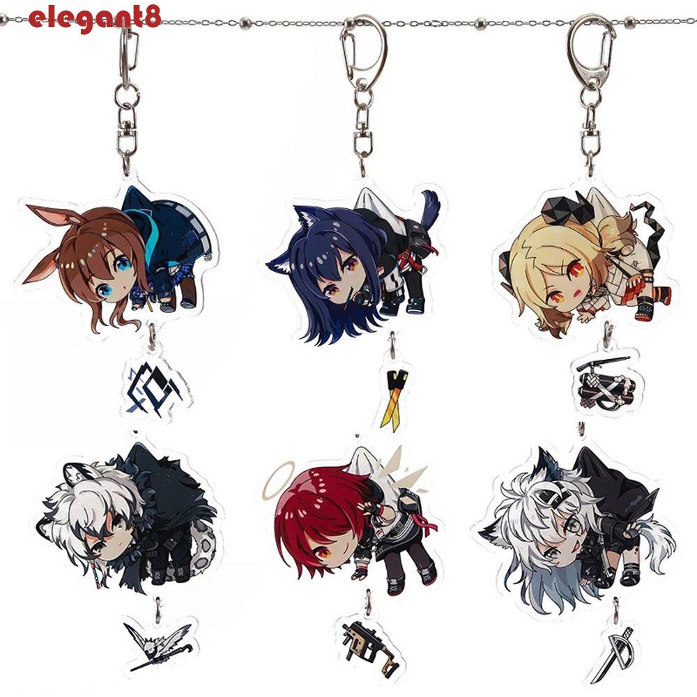 Móc Khóa Kiểu Hoạt Hình Arknights Dễ Thương|Móc Khóa Acrylic In Chữ Llaveros Dễ Thương