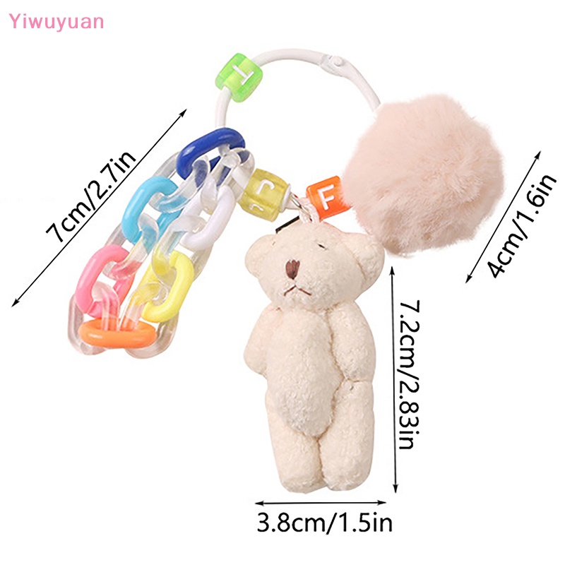 Móc Khóa Thỏ Nhồi Bông Dễ Thương Trang Trí Ba Lô / Túi Xách Mới