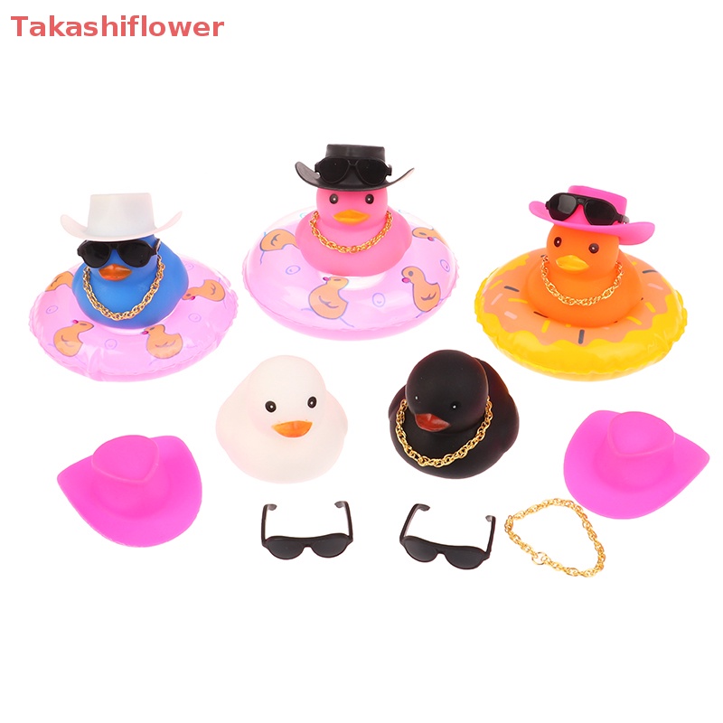 Vịt Cao Su Màu Vàng Dễ Thương Dùng Trang Trí Bảng Điều Khiển Xe Hơi