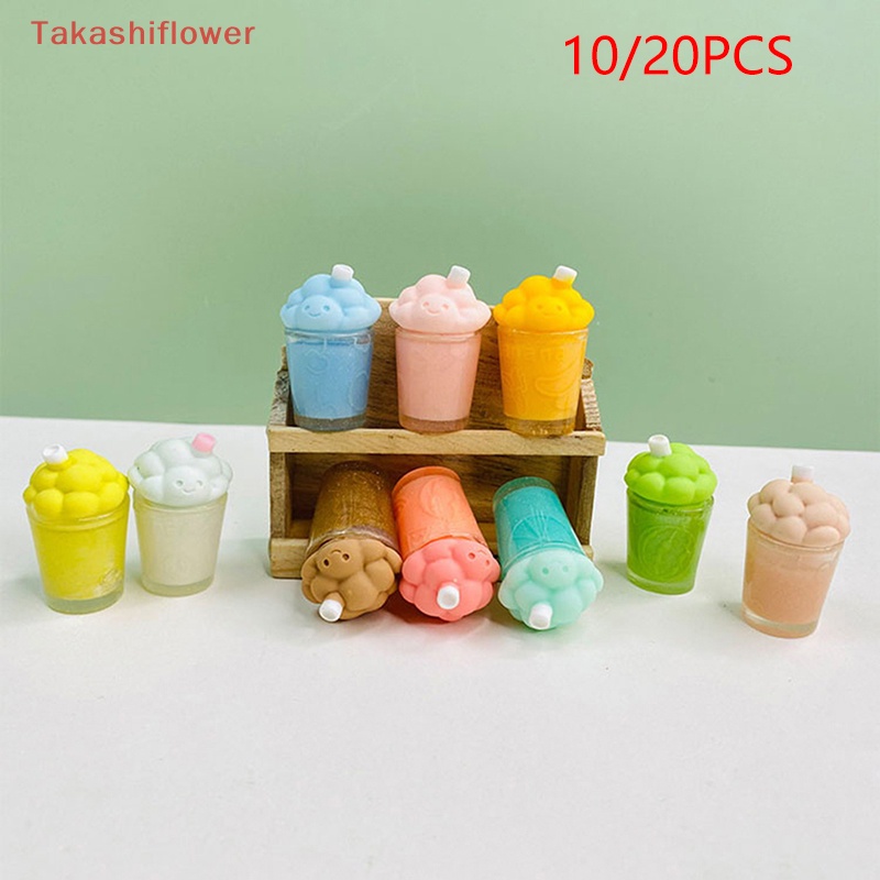 Bộ 10 / 20 Mô Hình Kẹo Mút Mini Bằng Nhựa Phát Quang Độc Đáo