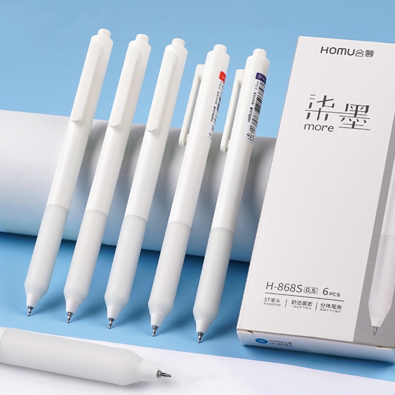 Bút Mực Gel Ngòi 0.5mm Thay Thế Bằng Nhựa Màu Đen Đỏ Xanh Dương Phổ Biến Dành Cho Học Sinh / Văn Phòng