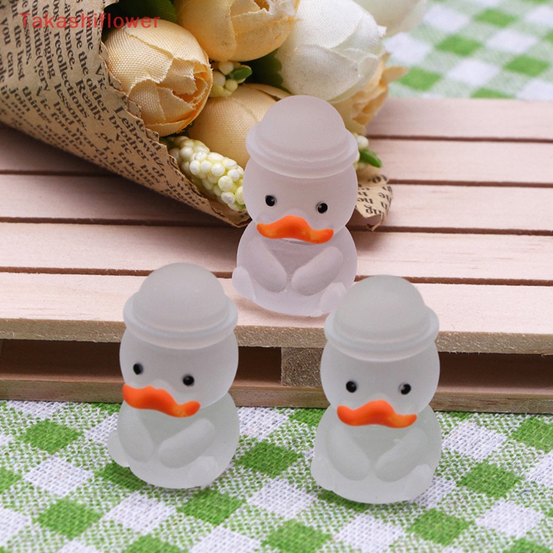 (Takashiflower) Búp Bê Vịt Hoạt Hình Nhiều Màu Sắc Phát Sáng Dùng Để Trang Trí