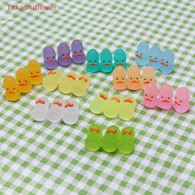 (Takashiflower) Búp Bê Vịt Hoạt Hình Nhiều Màu Sắc Phát Sáng Dùng Để Trang Trí