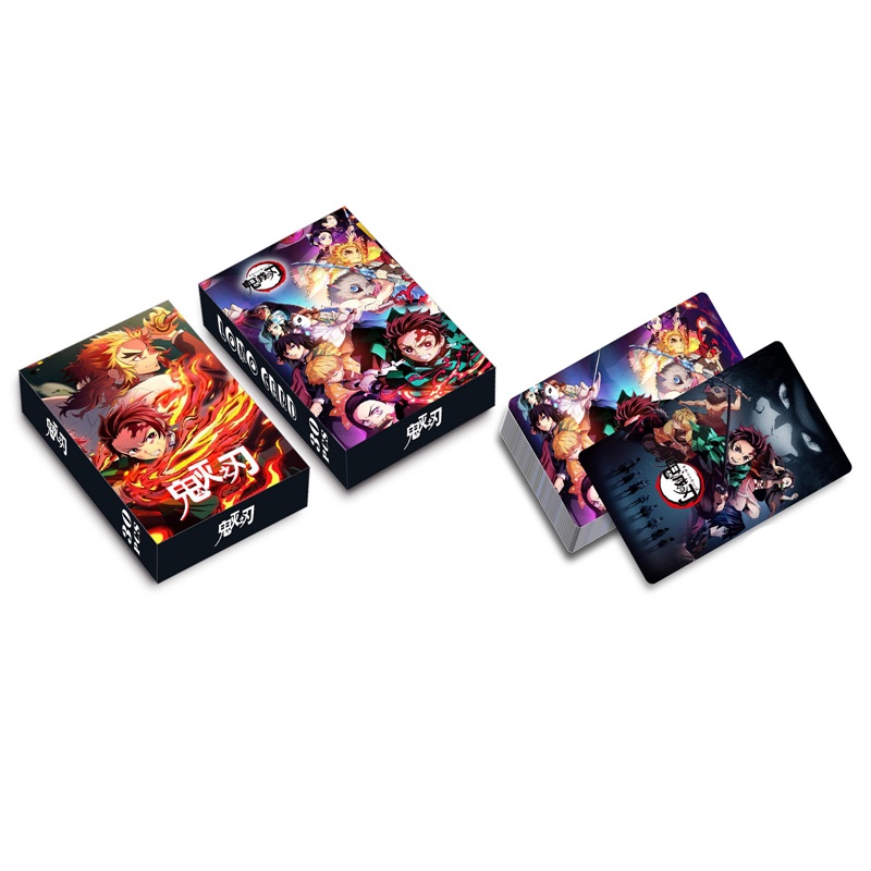 Set 30 Tấm Thẻ Hình Các Thành Viên Trong Demon Slayer Kimetsu No Yaiba