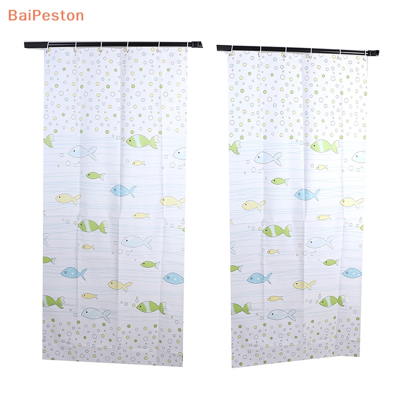 [BaiPeston] Rèm Cửa Nhà Tắm Bằng Nhựa Dày Chống Nước Họa Tiết Hoạt Hình