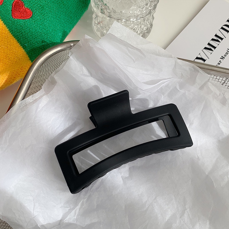 Kẹp Tóc Acrylic 13CM Hình Cá Mập Màu Trơn Đơn Giản Thời Trang Cho Nữ