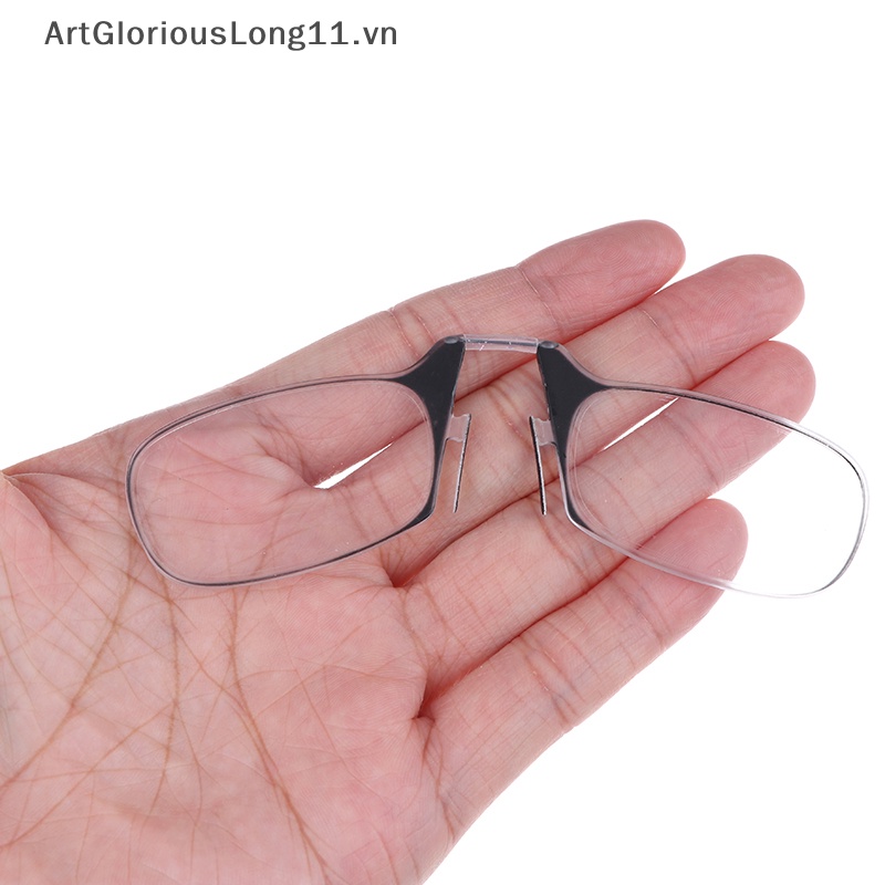 1 Kính Đọc Sách Siêu Mỏng Có Kẹp Mũi Tiện Dụng Unisex