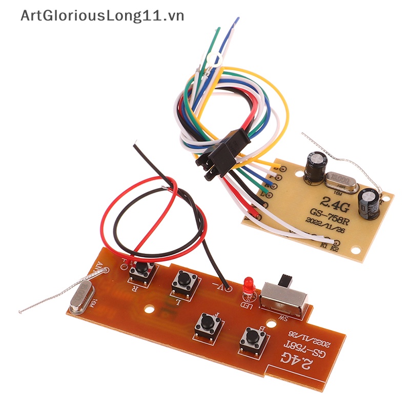 Bảng Mạch Truyền Nhận Tín Hiệu Điều Khiển Từ Xa 2.4G 4CH RC PCB Cho Hệ Thống Radio Đồ Chơi