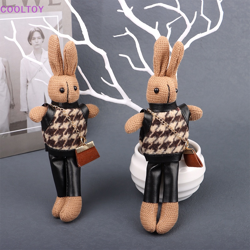 Cooltoy Móc Khóa Thỏ Nhồi Bông Hoạt Hình Đáng Yêu Trang Trí Ba Lô / Túi Xách / Quà Tặ