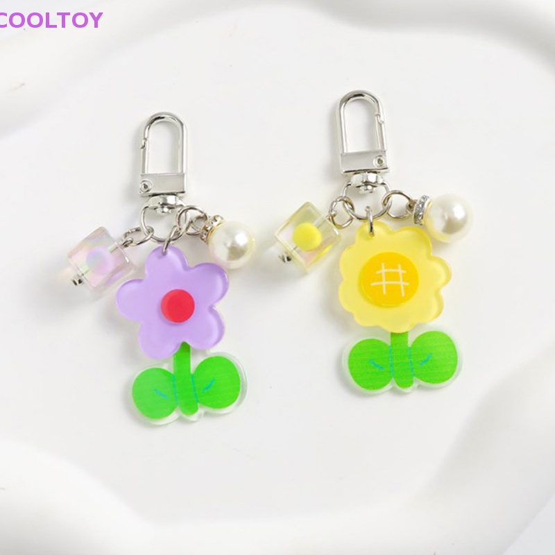 Cooltoy Móc Khóa Hình Hoa Hướng Dương Nhiều Màu Dễ Thương Trang Trí Ba Lô Đồ Chơi Quà Tặng