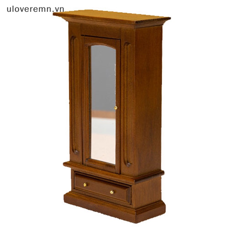 Gương Khóa Tủ Quần Áo Mini Tỉ Lệ 1: 12 Độc Đáo Trang Trí Nhà Búp Bê