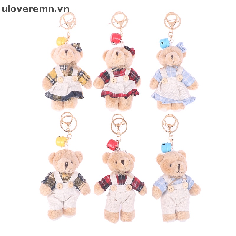 Uloveremn Móc Khóa Vải Lanh Hình Thỏ Dễ Thương Phong Cách Đồng Quê Dành Cho Cặp Đôi