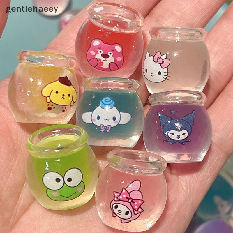 Bộ 3 Mô Hình Chậu Mật Ong Hoạt Hình Mini Phát Sáng Độc Đáo Dùng Làm Trang Sức Thủ Công