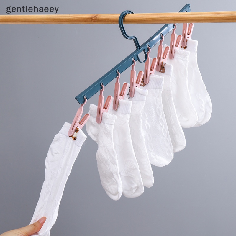 Móc Treo Vớ 8 Kẹp Tiện Dụng Cho Phòng Tắm