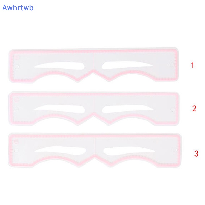 Set 3 Khuôn Hỗ Trợ Vẽ Lông Mày Tiện Dụng Chất Lượng Cao Mới