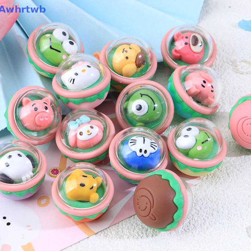 Keo Dán Trang Trí Điện Thoại / Kẹp Tóc Hình Gashapon Tumbler Hoạt Hình Ngẫu Nhiên DIY Mới