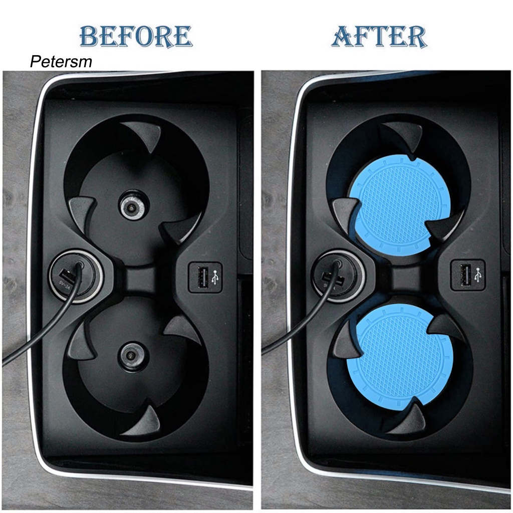 Đế Lót Ly Chống Trượt Dày Dặn Linh Hoạt Cho Xe Hơi