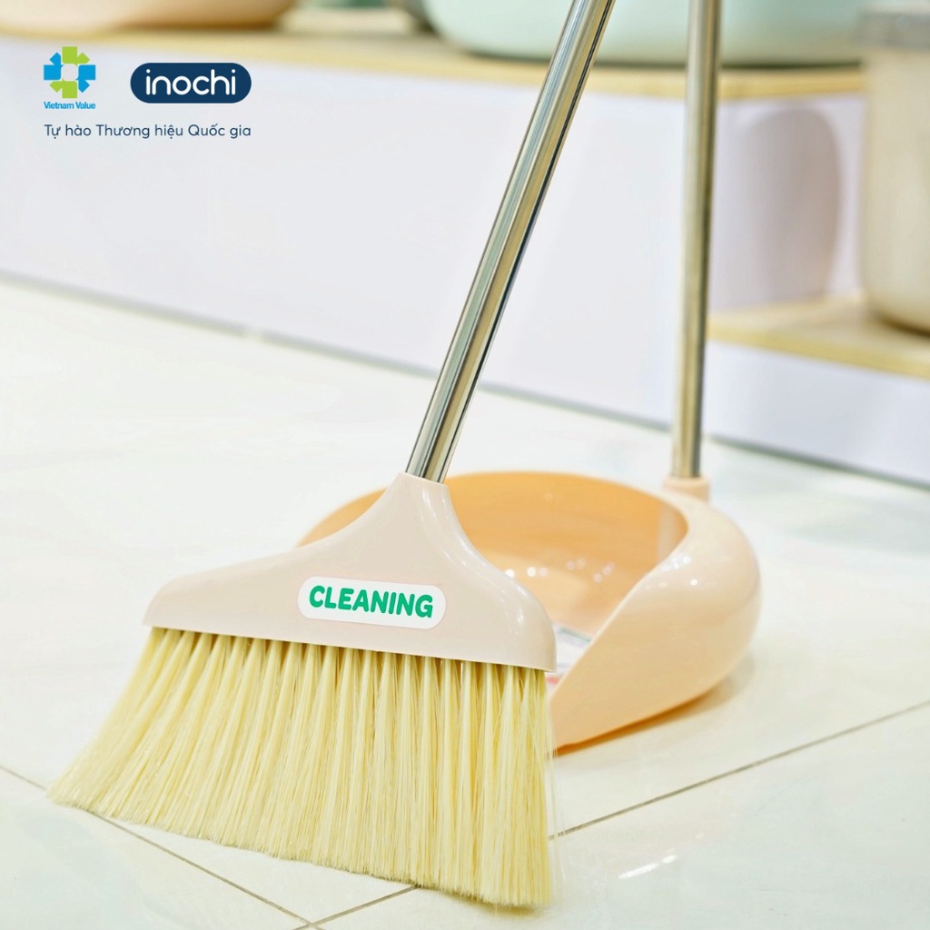 Chổi Quét Nhà Inochi Thông Minh Kèm Hót Rác ky bầu đa năng Cao Cấp Dọn Vệ Sinh Gia Đình, Văn Phòng
