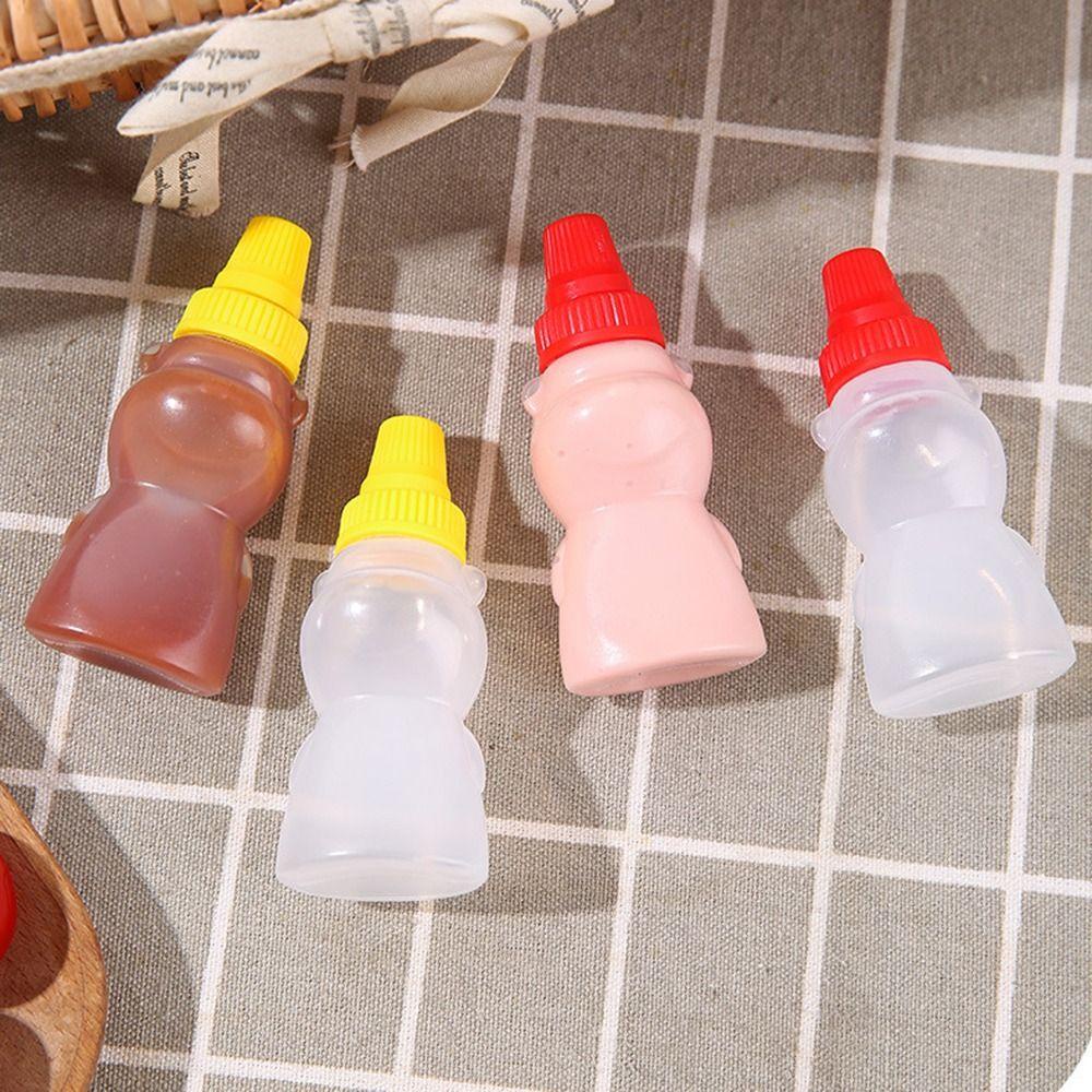 Set 8 Chai Đựng Nước Sốt Mini Hình Gấu Cà Chua
