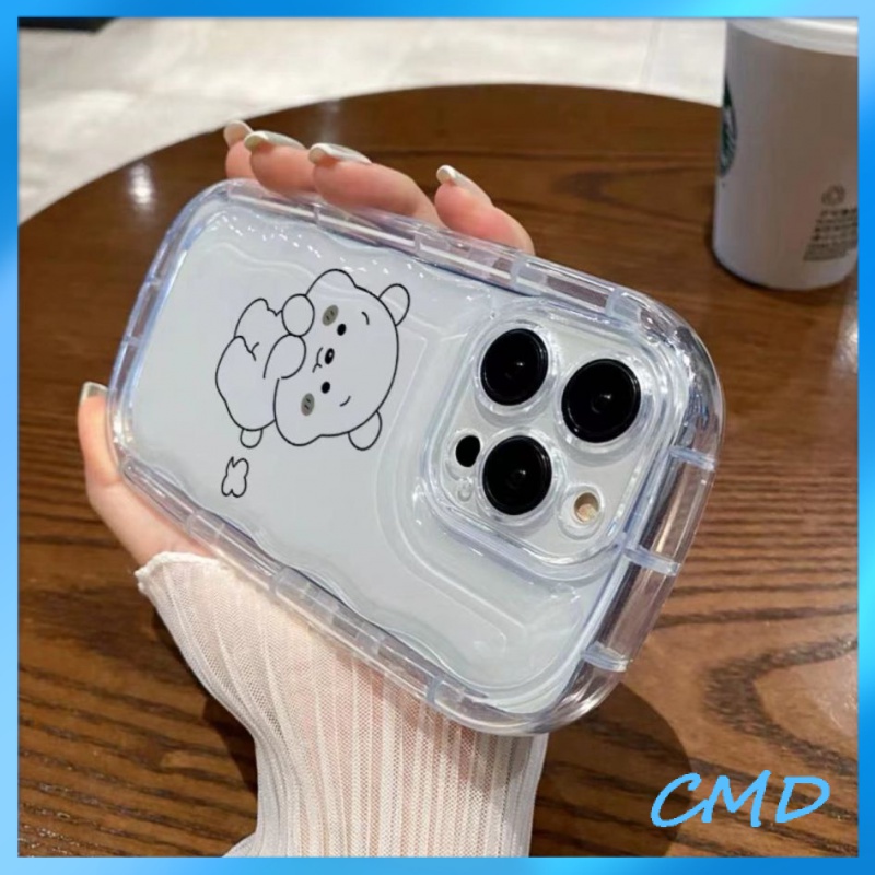 Ốp lưng iphone Điện Thoại Túi khí gấu Pooh hoạt hình chống rơi vỏ điện thoại trong suốt vỏ mềm Cho Iphone 6 / 6S / 6splus / se / 7 / 7plus / 8 / 8plus / X / xs / xsmax / 11 / 12 / 13 / 14 / Plus / Pro / Pro Max-414