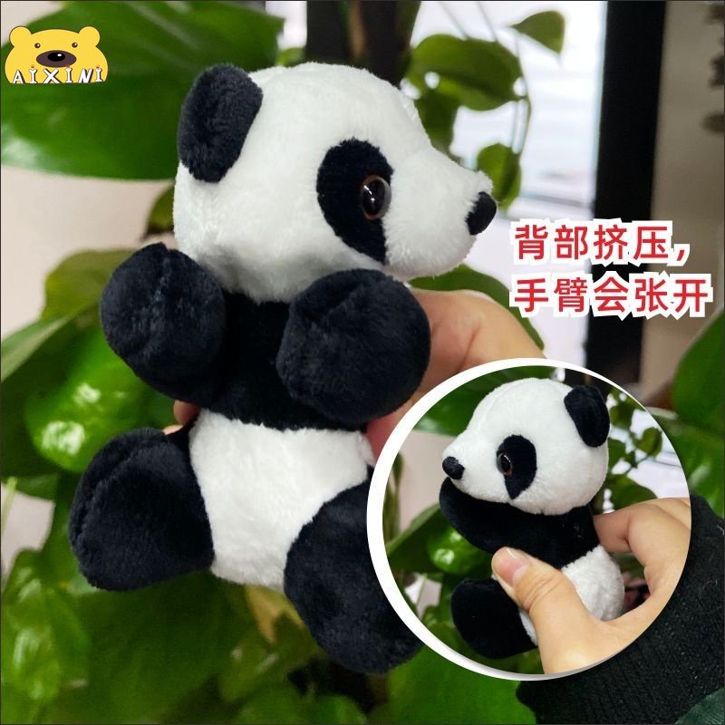 10cm Gấu Bông Gấu Trúc Nhồi Bông Mini Dễ Thương Dùng Trang Trí