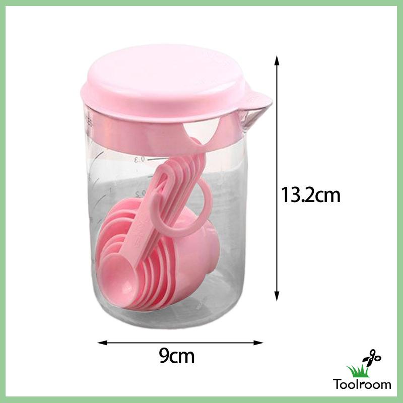 Bộ 7 Cốc Đo Lường Kèm Muỗng Đo Lường Sử Dụng Cho Trà Sữa Bột