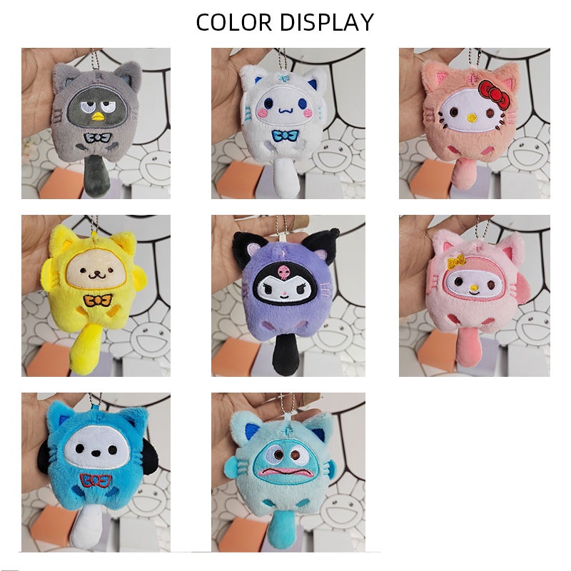 MOUSSON Móc Khóa Hình Chú Chó Yugui Nhồi Bông Dễ Thương