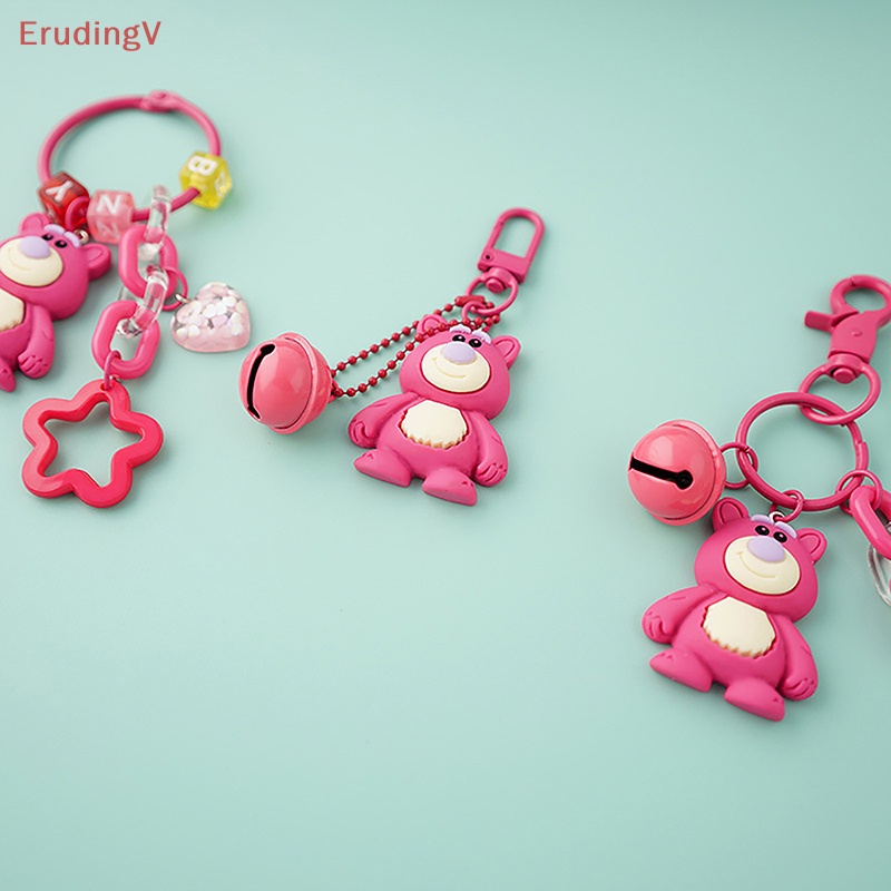 [ErudingV] Móc Khóa Túi Xách Hình Gấu Hồng / Dâu Tây Đáng Yêu Dành Cho Bạn Gái [Mới]