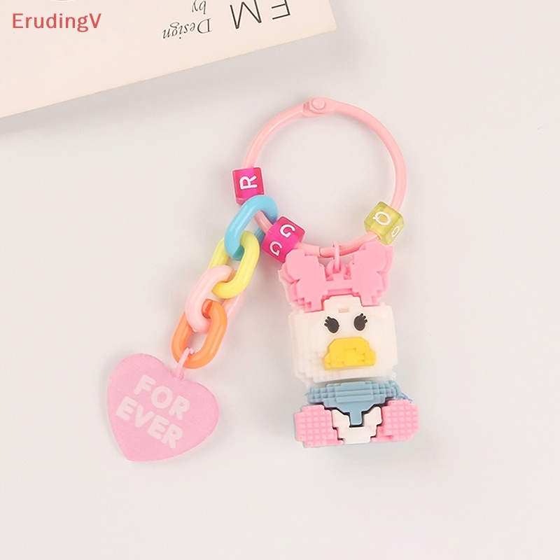 [ErudingV] Móc Khóa Khối Lập Phương StellaLou Thỏ Vịt Daisy Hoạt Hình Trang Trí Ba Lô Ô Tô [Mới]