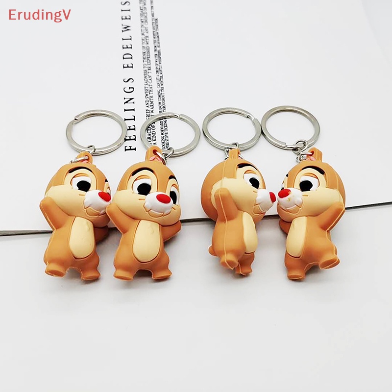 [ErudingV] Móc Khóa / Túi Xách Bằng PVC Hình Chú Sóc Hoạt Hình Dễ Thương