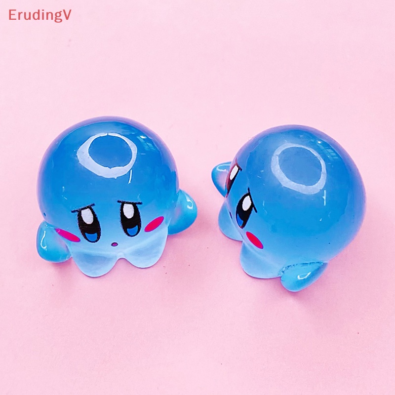 Bộ 5 Kẹp Tóc Nhựa Phát Quang Hình Kirby Dễ Thương Dùng Trang Trí Sổ Tay DIY