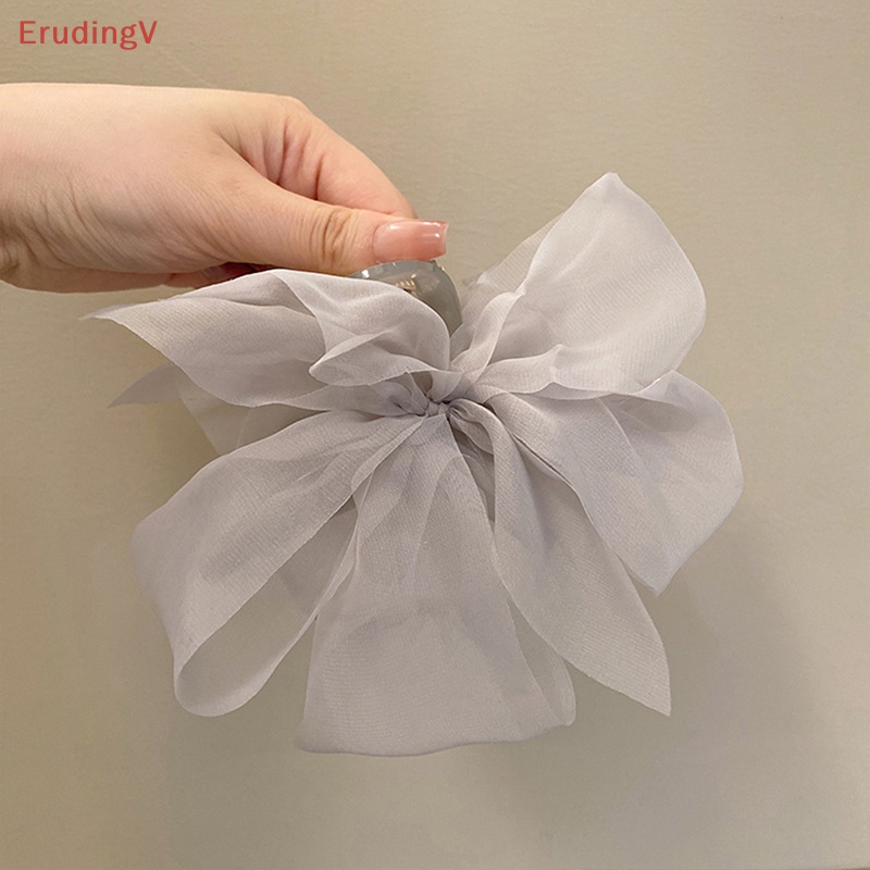 [ErudingV] Kẹp Tóc Thắt Nơ Lưới Cài Tóc Đuôi Ngựa Thanh Lịch Cho Nữ [Mới]