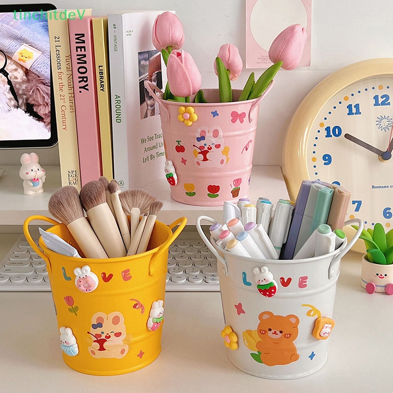 Hộp Đựng Bút Để Bàn Họa Tiết Hoạt Hình Dễ Thương Sáng Tạo DIY