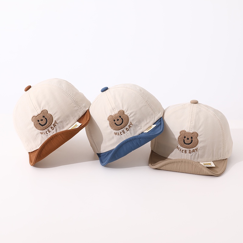 Mũ Lưỡi Trai Hình Gấu Siêu Dễ Thương Cho Bé