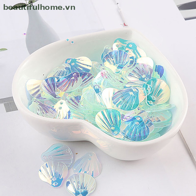 1 Túi Hình Xăm Dán Họa Tiết Vỏ Sò Đính Kim Sa Lấp Lánh