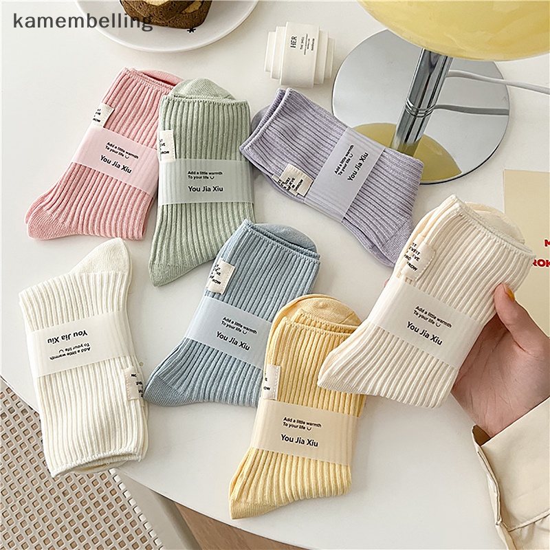 1 Đôi Vớ Cotton Thoáng Khí Nhiều Màu Thời Trang