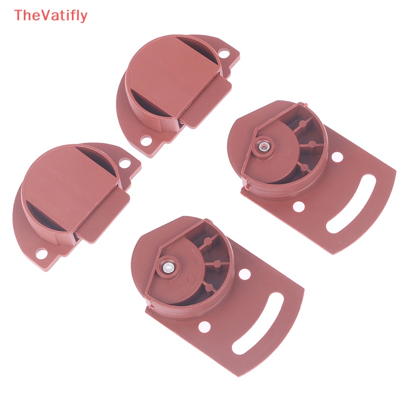 Bộ 2 Cặp Bánh Xe Ròng Rọc Đơn Bằng ABS Phong Cách Cổ Điển Cho Nội Thất Tủ Và Tủ Chén