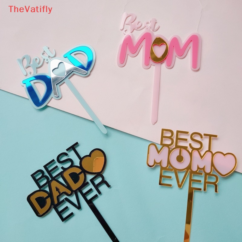 Topper Chữ Happy Father 'S Day Dùng Trang Trí Bánh Kem