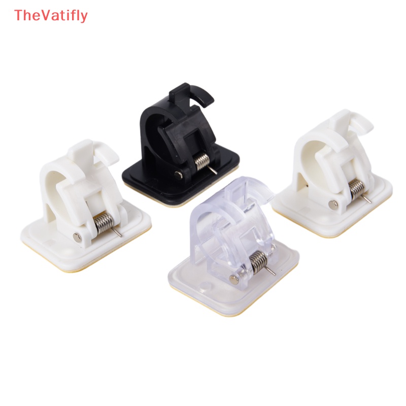 Bộ 2 Giá Đỡ Kẹp Rèm Cửa Tự Dính Có Thể Điều Chỉnh Không Cần Đóng Đinh Gắn Tường