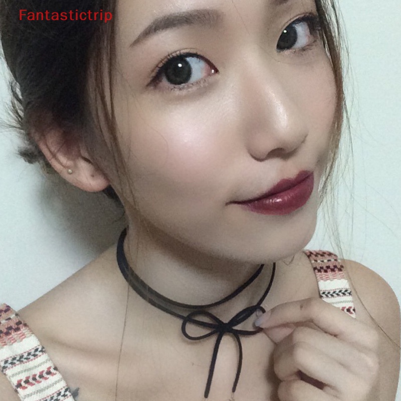 Vòng Cổ Choker Mặt Trái Tim Thắt Nơ Phong Cách Hàn Quốc Thời Trang Dành Cho Nữ