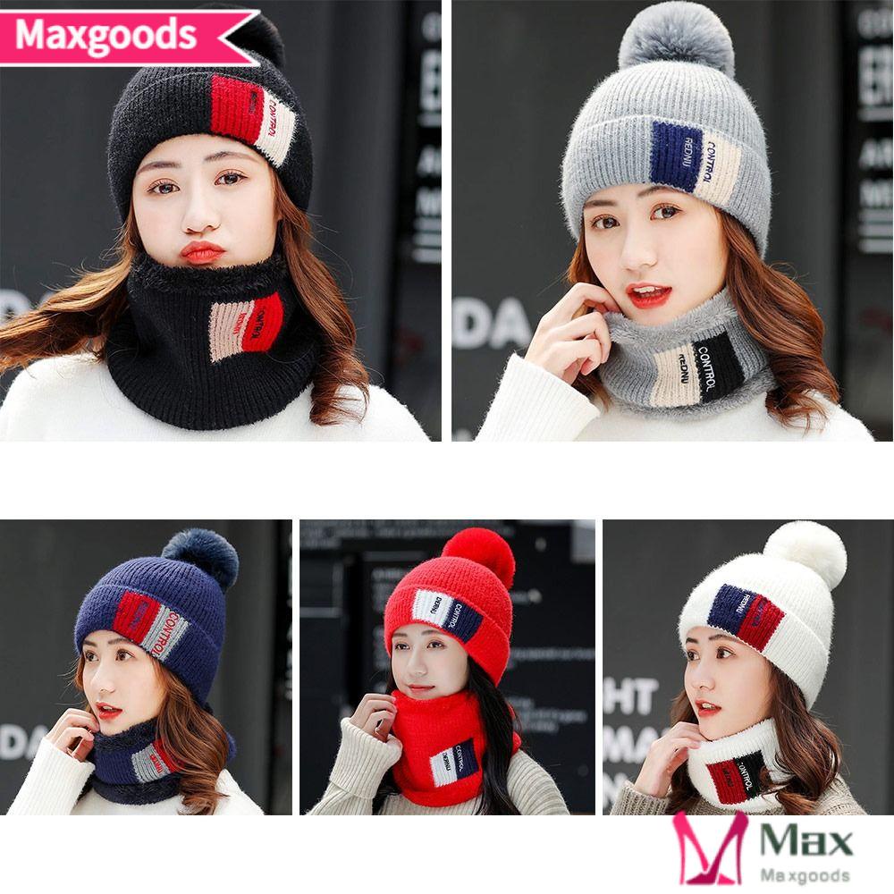 Mũ Len Phối Nhung Ấm Áp Thời Trang