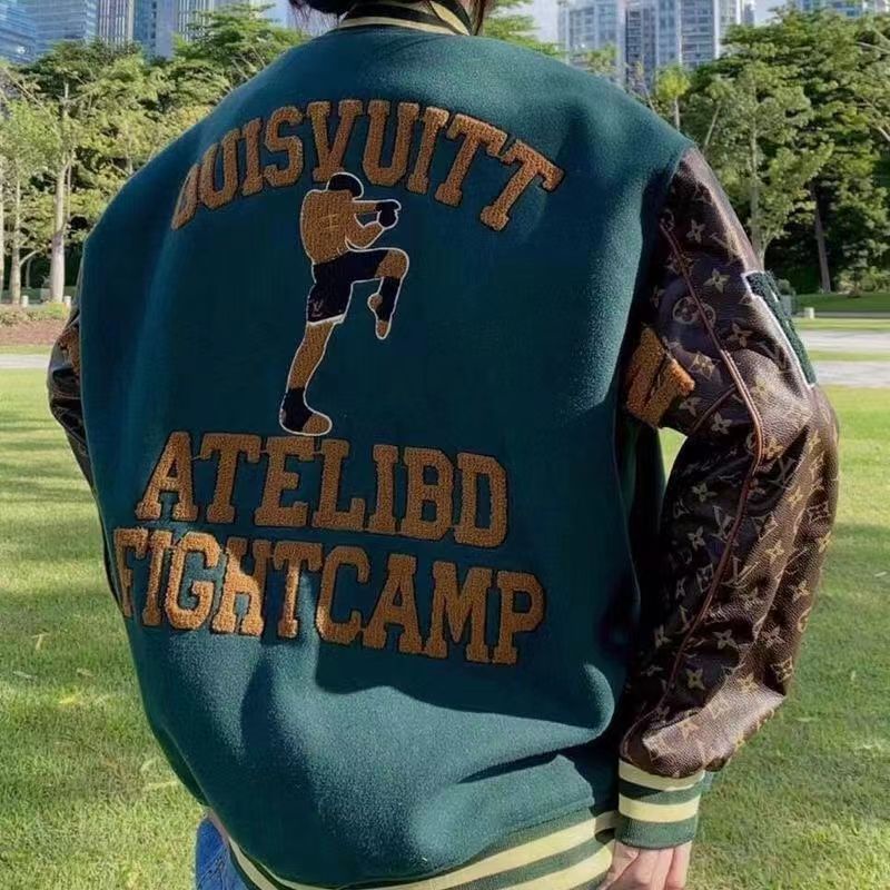 Áo Khoác Bóng Chày Louis Vuitton Thêu Logo Nhiều Màu Sắc Cá Tính Cho Nam Nữ