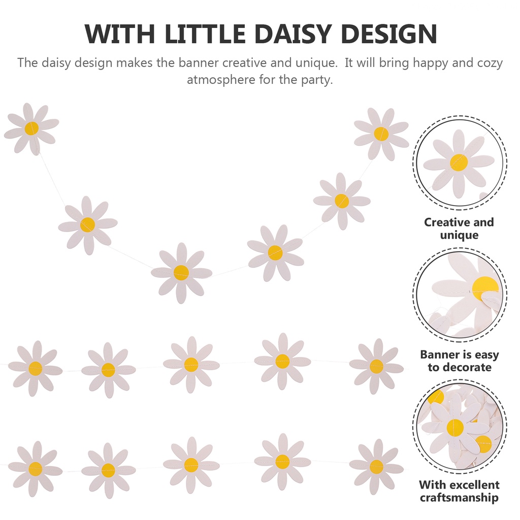 Set 3 Dây Cờ Treo Trang Trí Tiệc Cho Bé