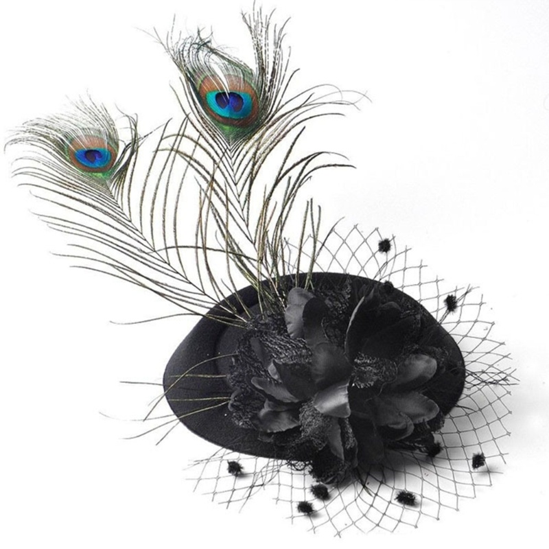 Flgo Hộp Đựng Thuốc Có Mạng Che Mặt Hình Chim Công Cho Tiệc Cưới